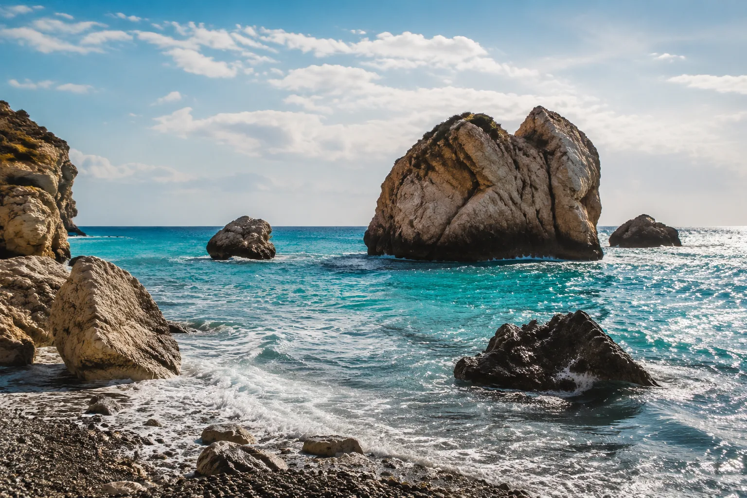 Cyprus Aphrodite Rock, Cyprus