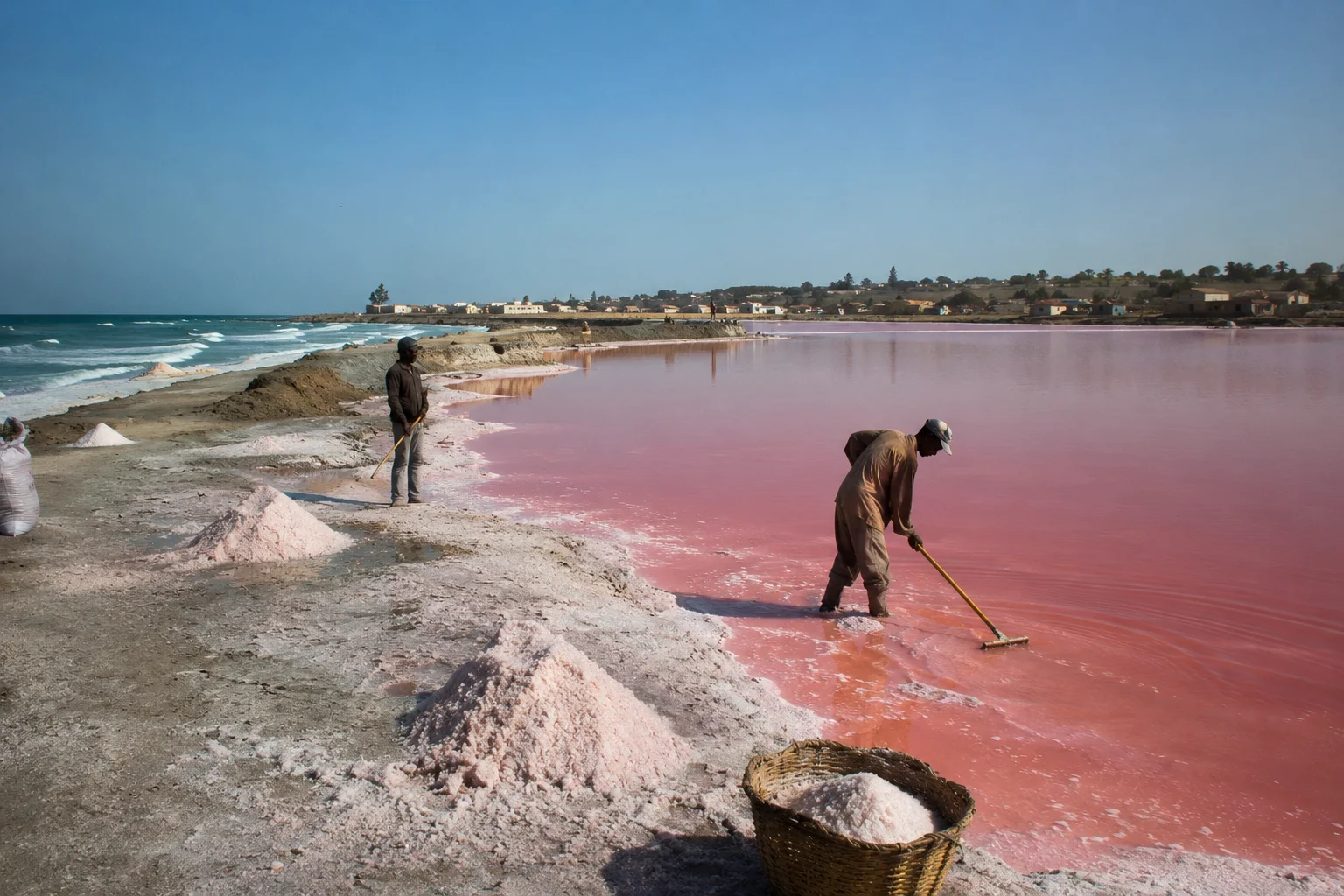 Dakar Lake Retba, Senegal