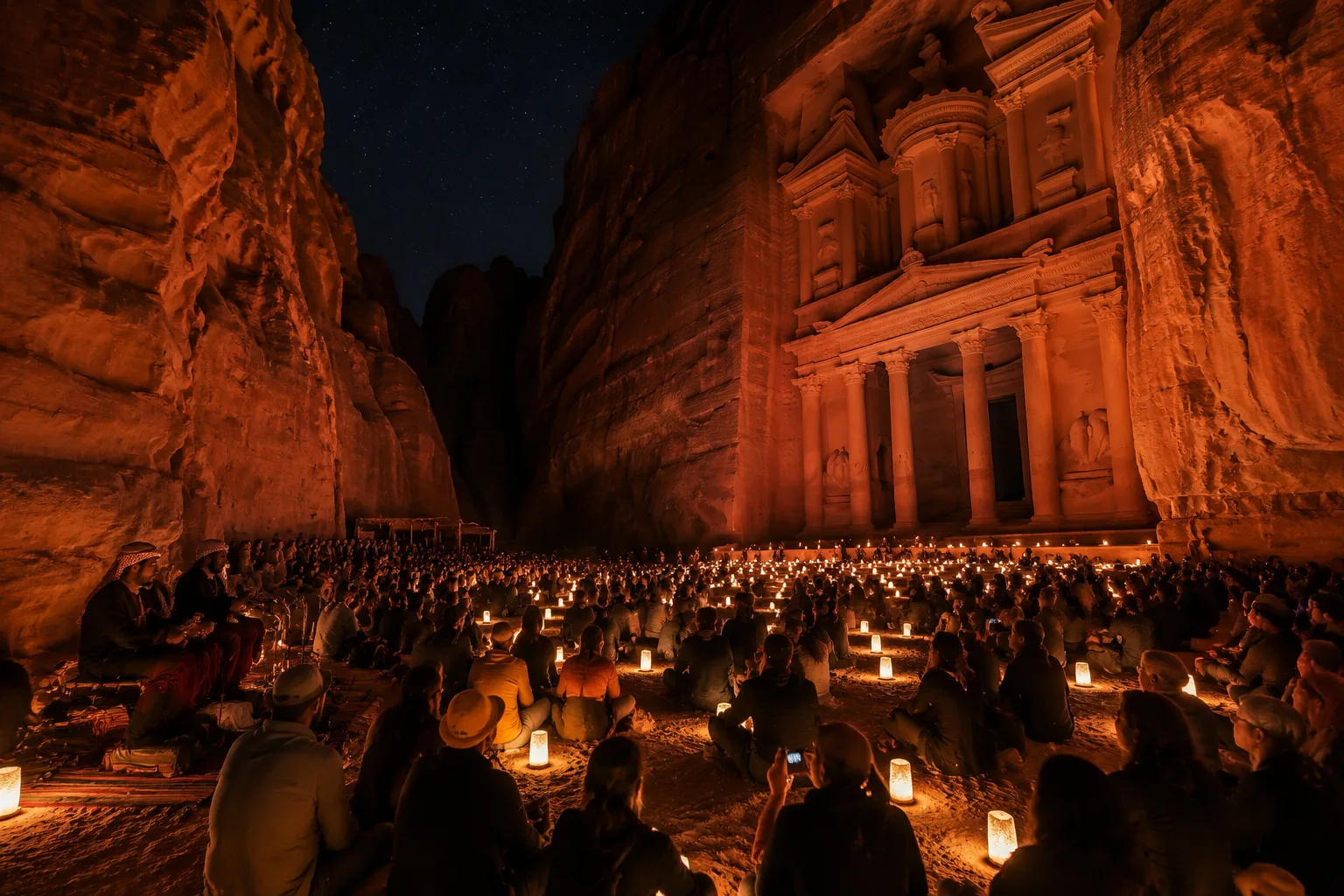 Petra by Night, Jordan