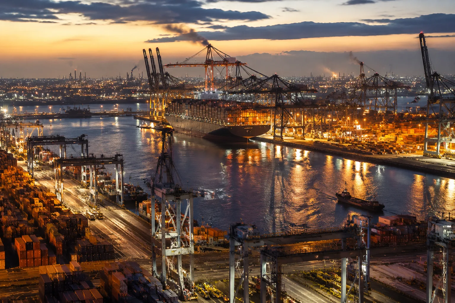 Rotterdam Harbor, Netherlands