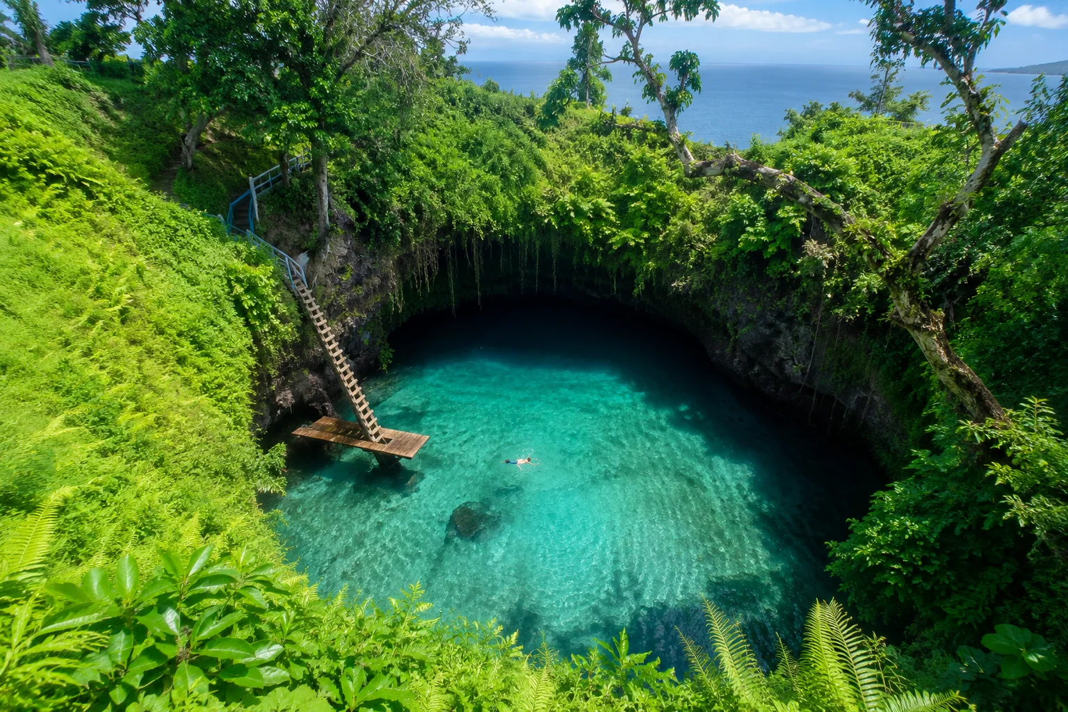 Samoa To Sua Ocean Trench, Samoa