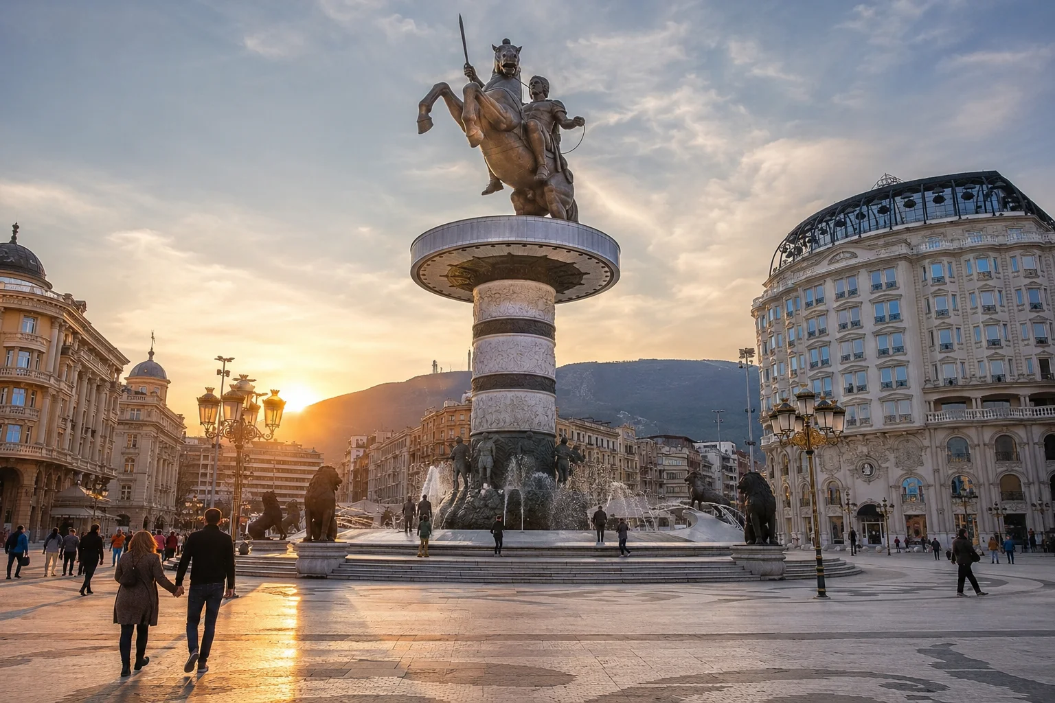 Skopje Macedonia Square, North Macedonia