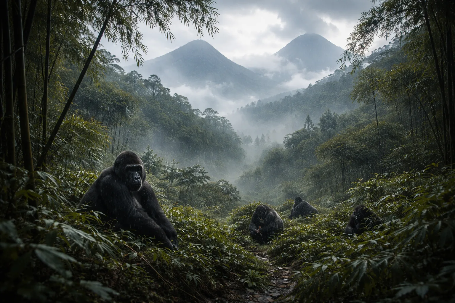 Volcanoes Mist, Rwanda