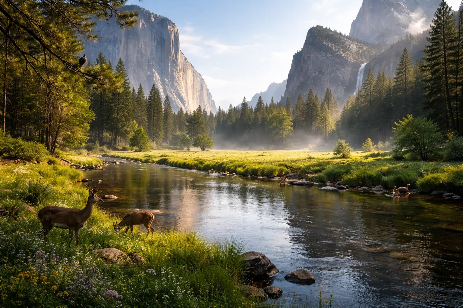 Yosemite Valley Meadow, USA