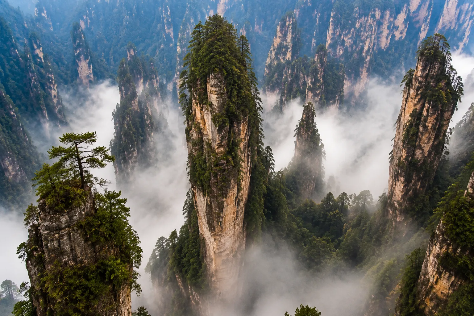 Zhangjiajie Pillars, China