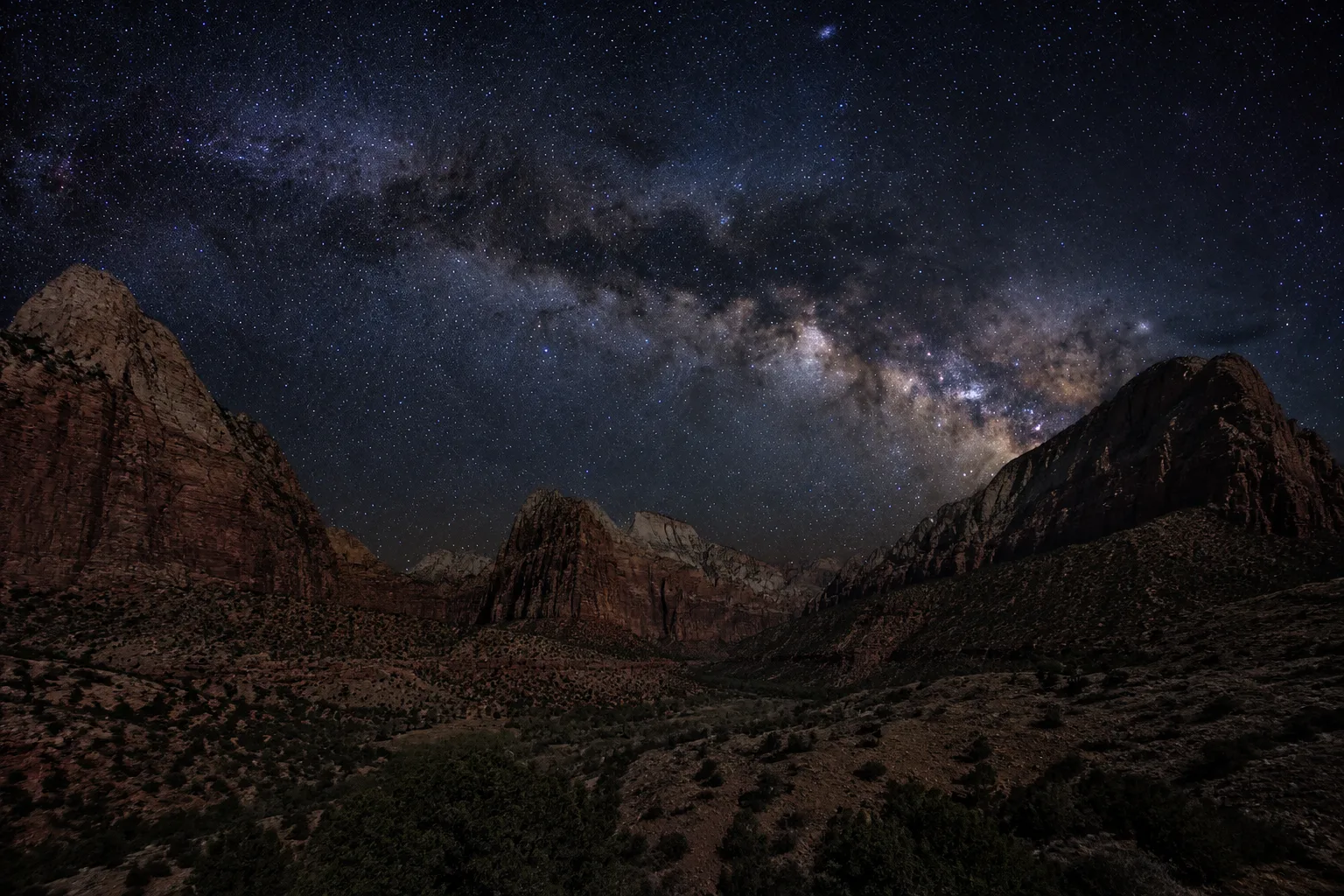 Zion Starry Night, USA